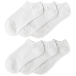 Jefferies Socks Girls 2-6X Seamless Capri Liner 3 Pair Pack, White, Small 11243